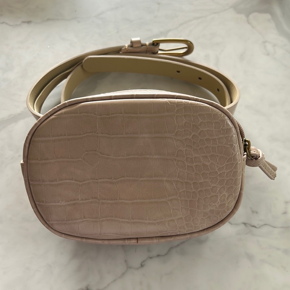 Anthropologie Taupe Belt Bag